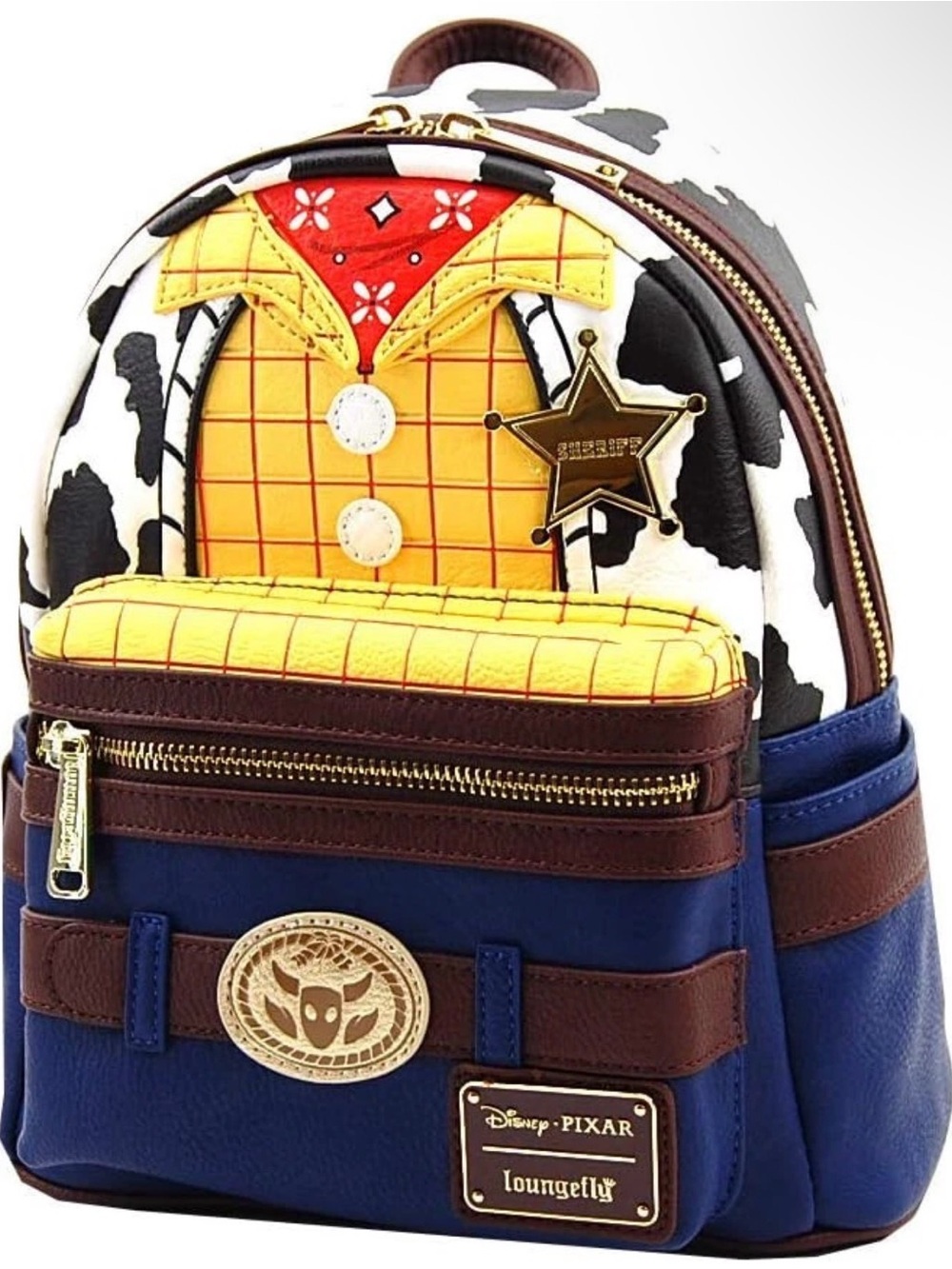 NEW Loungefly Disney Pixar Toy Story, Cowboy Woody Clothes Backpack